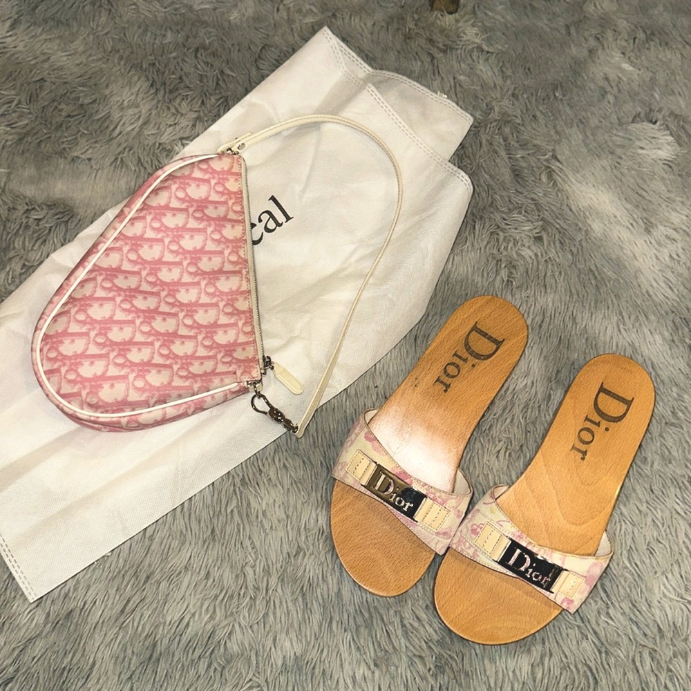 Christian Dior Y2K Cherry blossom sandal clogs!